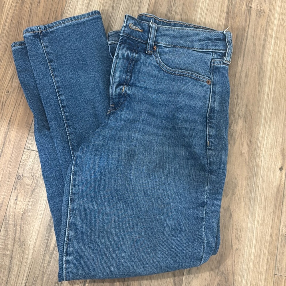 Size 4 high rise curvy straight leg jeans